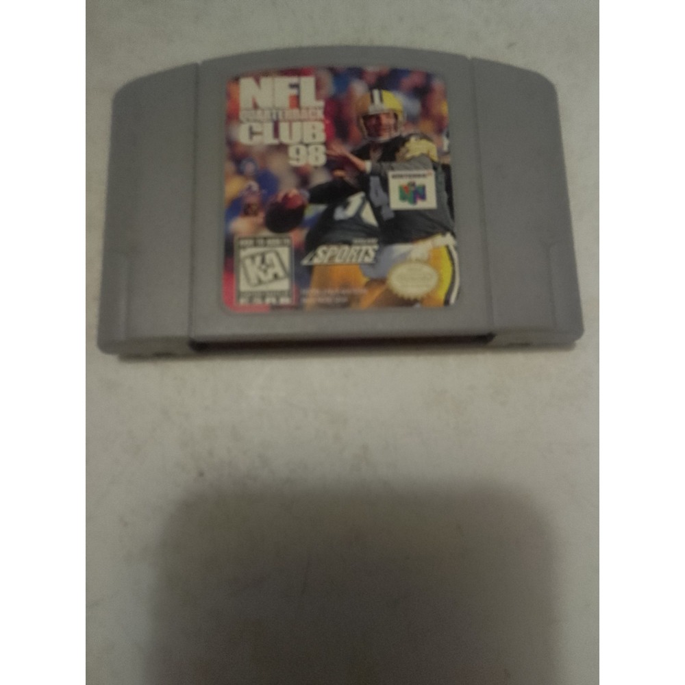 NFL‎ Quarterback Club 98 (Nintendo 64, 1997) Game Cartridge Sports